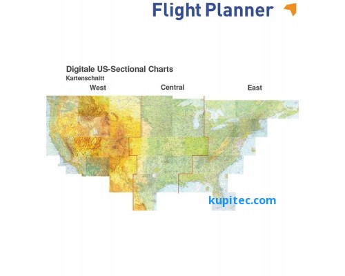 Flight Planner / Sky-Map US-Sectional Karten