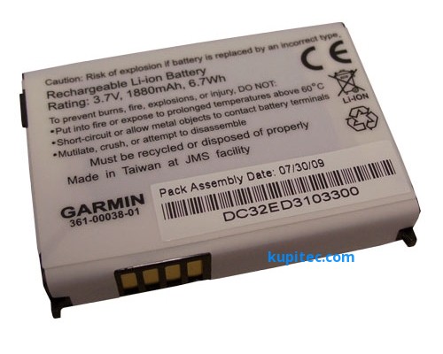 Литий-ионный аккумулятор, Garmin aera 500/550