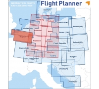 Flight Planner / Sky-Map Visual 500 Karte Belgien inkl. Anflugkarten
