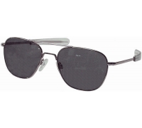 Солнцезащитные очки AO Original Pilot Sunglasses®, ширина линз 57 мм, рамка матовый хром