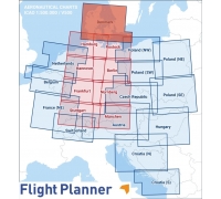 Flight Planner / Sky-Map Visual 500 Karte Dänemark inkl. Anflugkarten