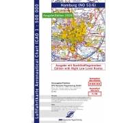ICAO Karte Hamburg mit Nachttiefflugstrecken