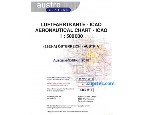 ICAO Karte Österreich, Folie