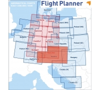 Flight Planner / Sky-Map Visual 500 Karte Österreich