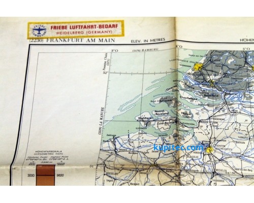 Историческая карта Франкфурта 1964 года
