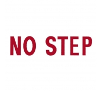 Наклейка "NO STEP"