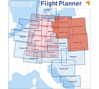 Flight Planner / Sky-Map Visual 500 Karte Polen inkl. Anflugkarten