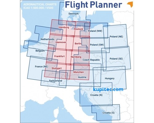 Flight Planner / Sky-Map ICAO-Karte Deutschland