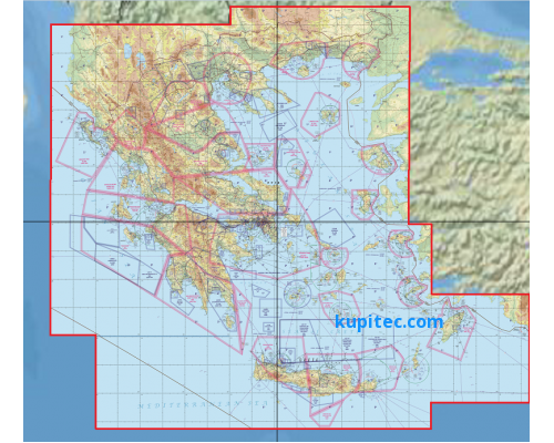 Flight Planner / Sky-Map VFR-Karte Griechenland