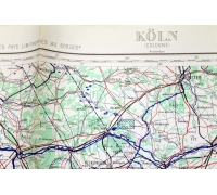 Историческая карта Кельна 1954 года