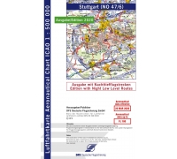 ICAO Karte Stuttgart mit Nachttiefflugstrecken