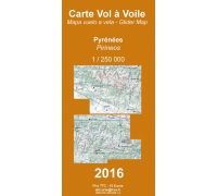 Segelflugkarte Pyrenäen 2020