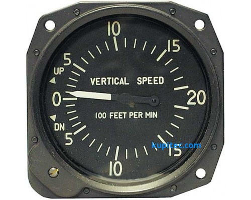 Вариометр-анероид, диапазон ± 2000 фут / мин, размер 80 мм