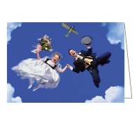 Сложенная открытка "Hochzeit"