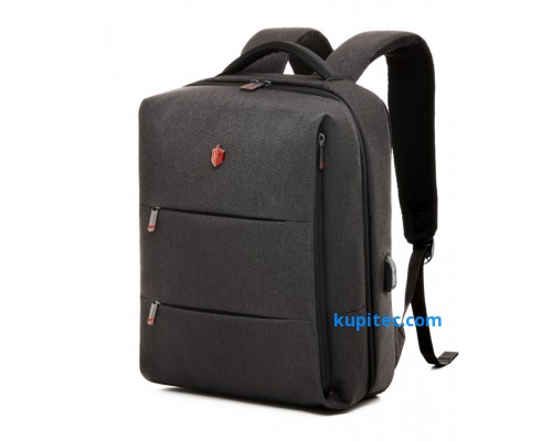 Деловой формальный рюкзак Krimcode - объем 19,6 л, темно-серый (KBFB06-1NDGM)