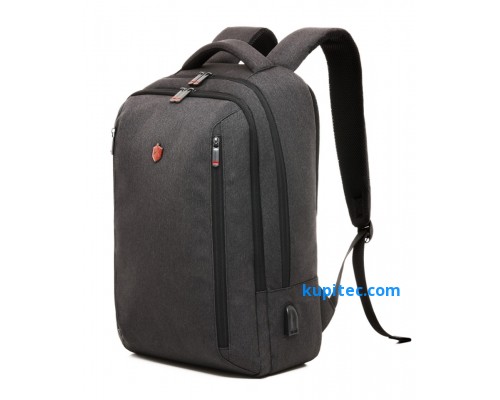 Деловой формальный рюкзак Krimcode - объем 20,7 л, темно-серый (KBFB15-1NDGM)