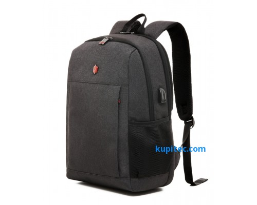 Деловой формальный рюкзак Krimcode - объем 22,6 л, темно-серый (KBFB22-1NDGM)